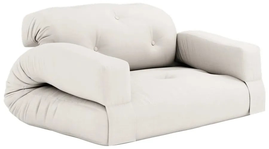 Rozkladacia pohovka so svetlobéžovým poťahom Karup Design Hippo Natural