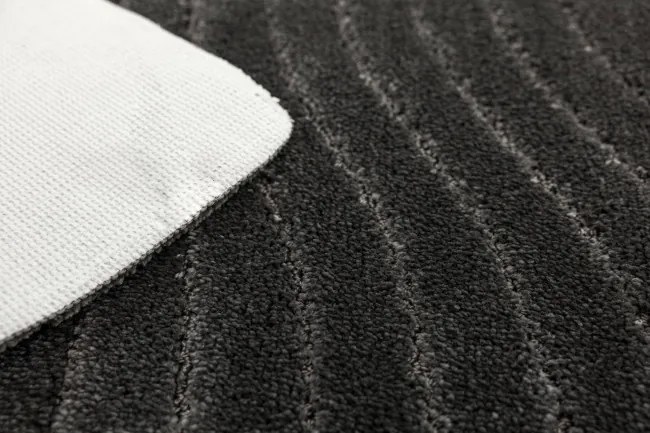 Kúpeľňový koberček Sara čierny, vlny