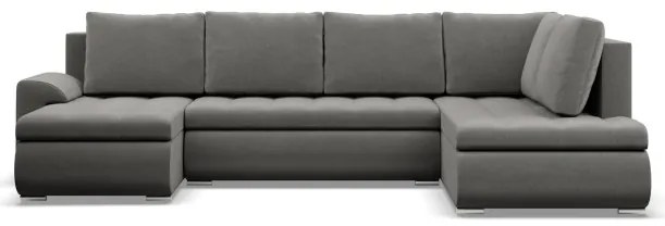 Sedacia súprava FORESTA Kronos v tvare U, pravá svetlosivá