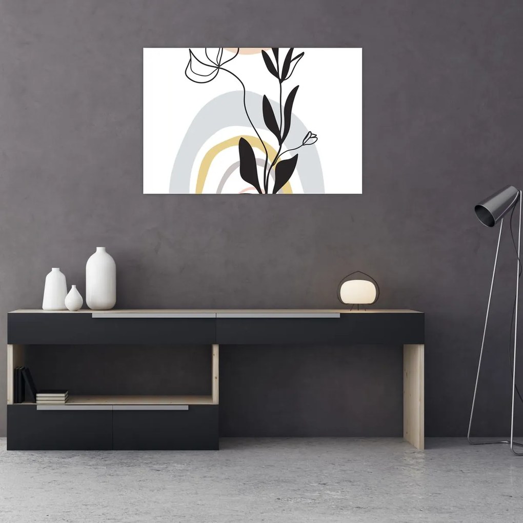 Obraz - Kvety vo váze N⁰1 (90x60 cm)