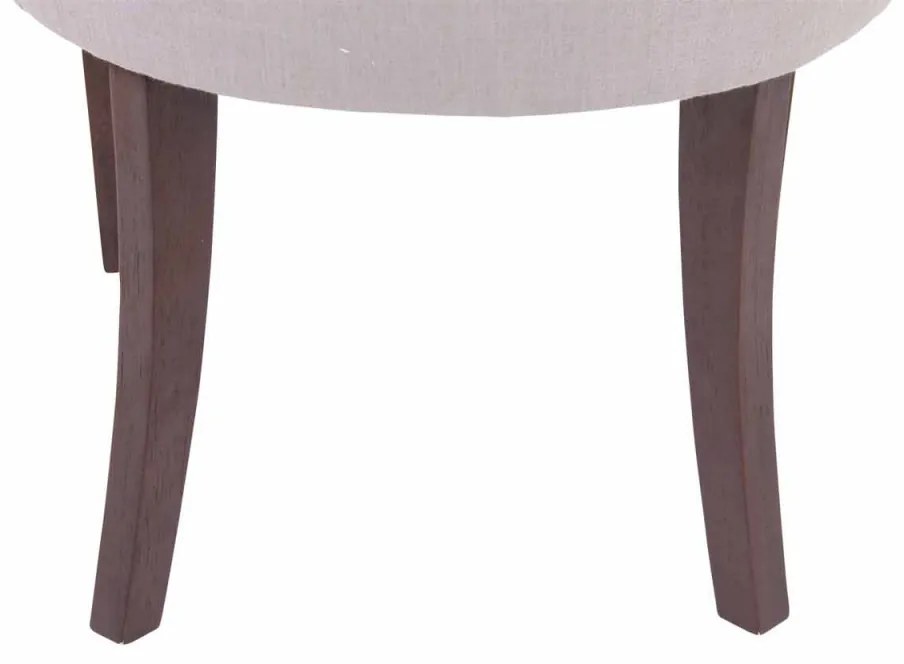 Jedálenská stolička Aberdeen - látka, drevené nohy antik tmavé - Sivá