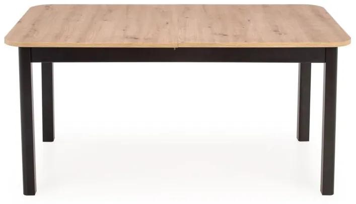 Jedálenský rozťahovací stôl FLORIAN dub / čierna