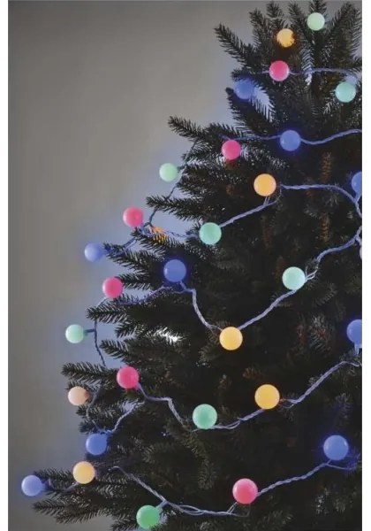 LED Vianočná vonkajšia reťaz 40xLED/9m IP44 multicolor