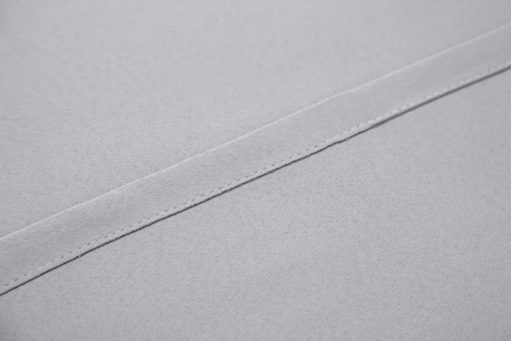 Svetlosivý záves OXFORD 140x270 cm Zavesenie: Riasiaca páska