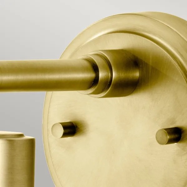 Elstead BATH-MORVAH1-BB - Kúpeľňové nástenné svietidlo 1xE27/60W/230V IP44 zlatá