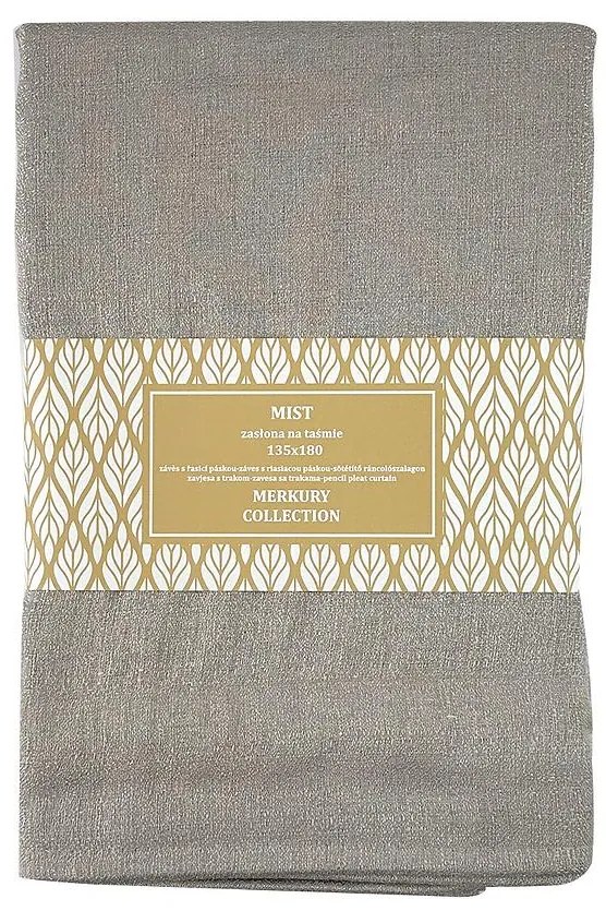 Záves na páske Mist 135x180 béžová Merkury Home