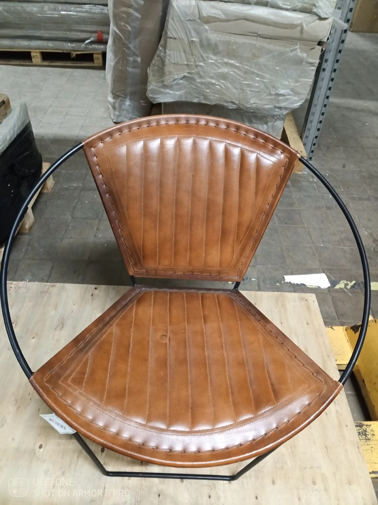 AKCIA Dizajnové kreslo PANCHO hnedé II. akosť