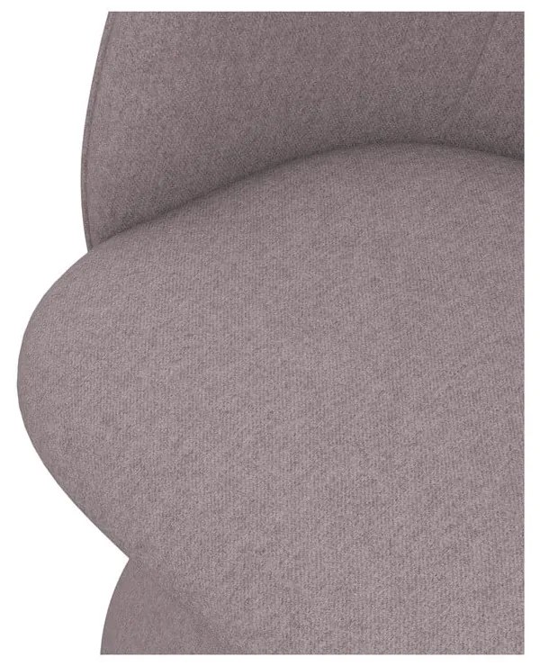 Čalúnené jedálenské kreslo v levanduľovej farbe Maia – Makamii