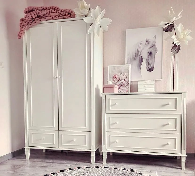 Detská komoda TALHA 100 cm biela