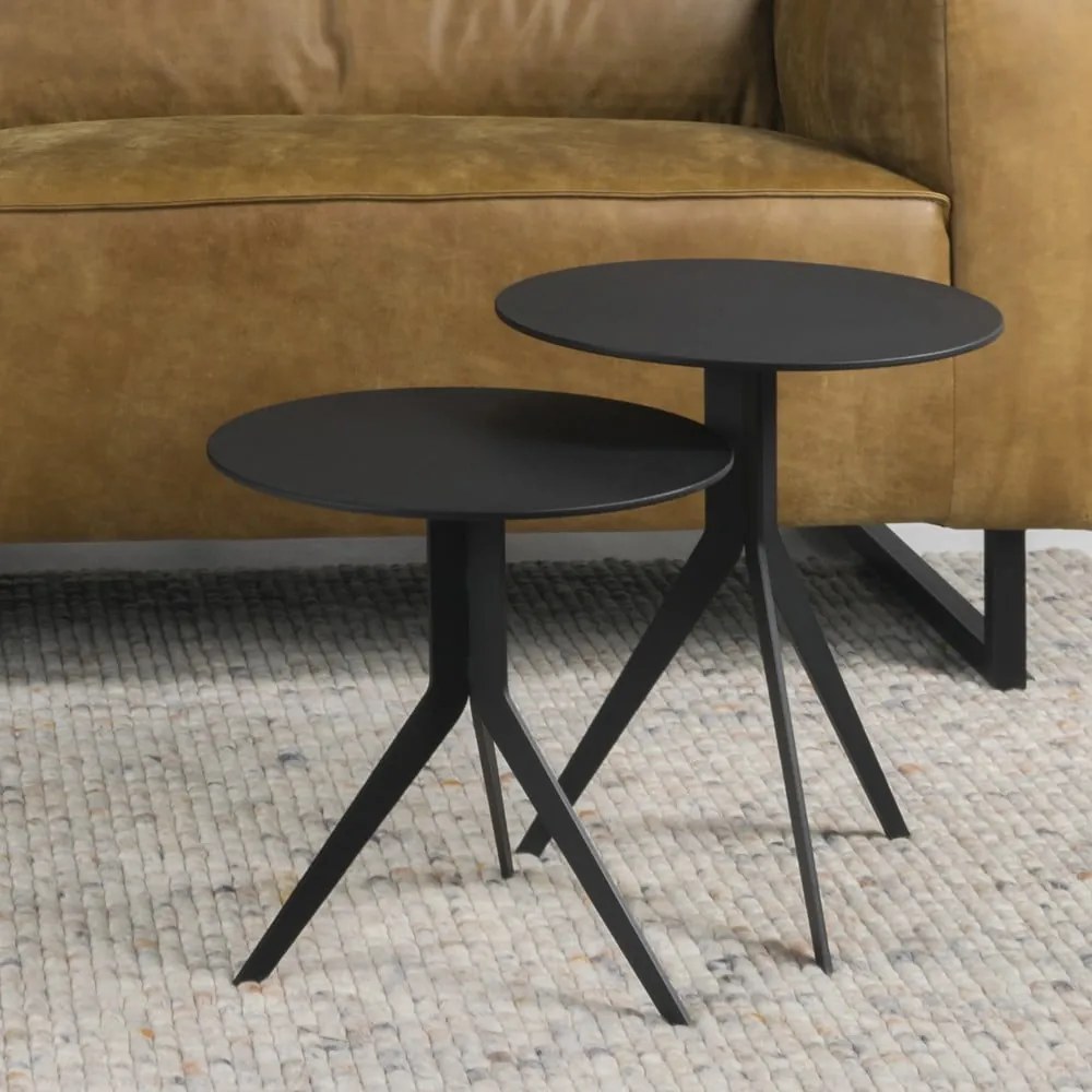 Kovový okrúhly odkladací stolík ø 38 cm Daley – Spinder Design