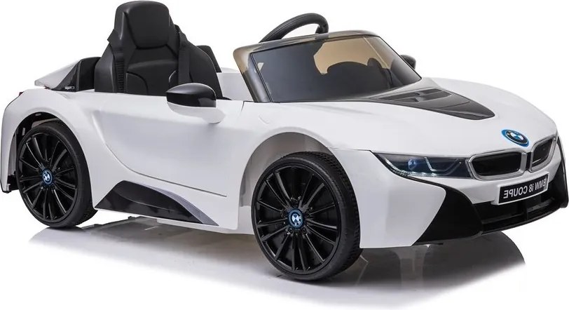 LEAN CARS Elektrické autíčko BMW i8 Coupé, biele