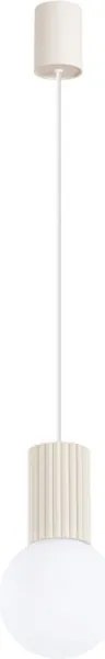 Sollux SL.1719 - Luster na lanku HALO 1xG9/8W/230V pr. 12 cm krémová