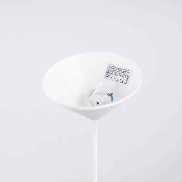 Sollux SL.1325 - Luster na lanku ZUMA 1xE27/15W/230V pr. 30 cm biela