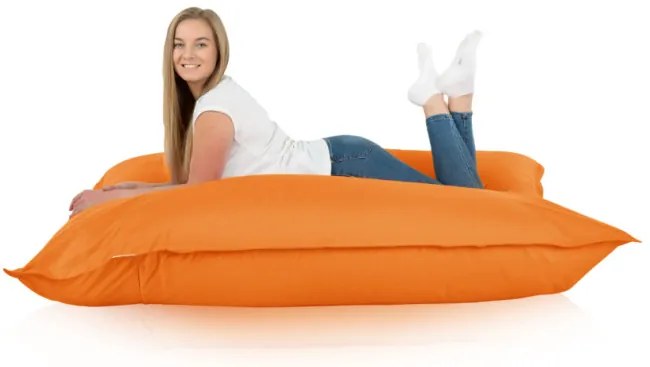 Vankúš na sedenie oranžový nylon