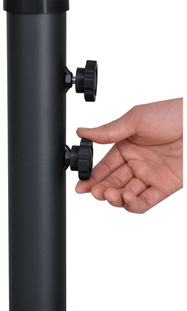 InternetovaZahrada LED slnečník Brazília 300 cm - tmavošedý