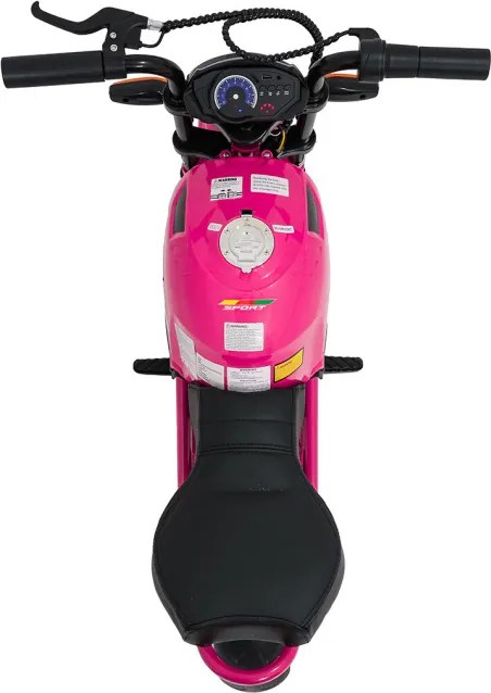 Elektrická motorka SUPERMOTO ružová