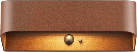 Nordlux - LED solárne svietidlo so senzorom MARCELLIO LED/5W/5V IP54 hnedá