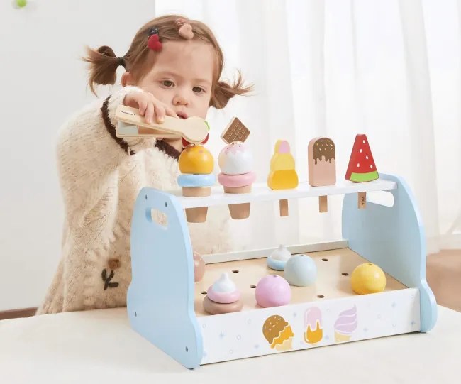 Viga 44842 Drevená mini zmrzlináreň a cukráreň PolarB