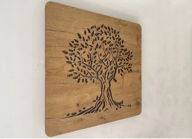 Svietiaci obraz na stenu Dub