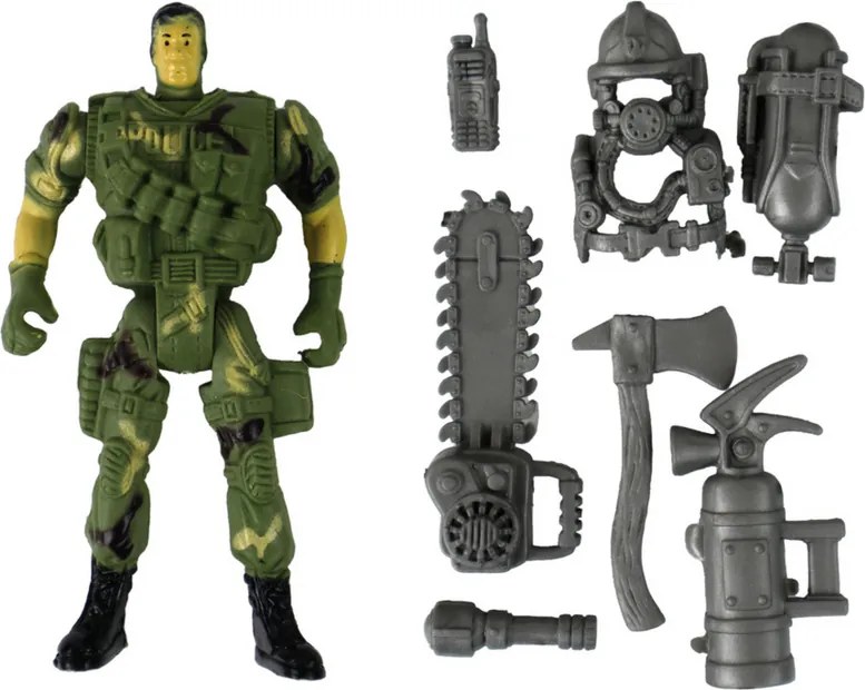 LEAN Toys Vojenská súprava: vrtuľník, bojové vozidlo, veža a vojak