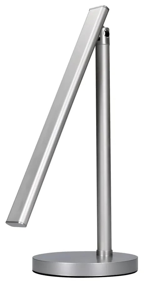 LED stolná lampička, strieborná