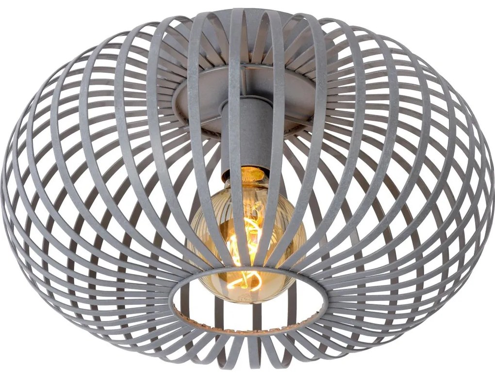 Lucide 78174/40/33 - Stropné svietidlo MANUELA 1xE27/60W/230V pr. 39,5 cm šedá