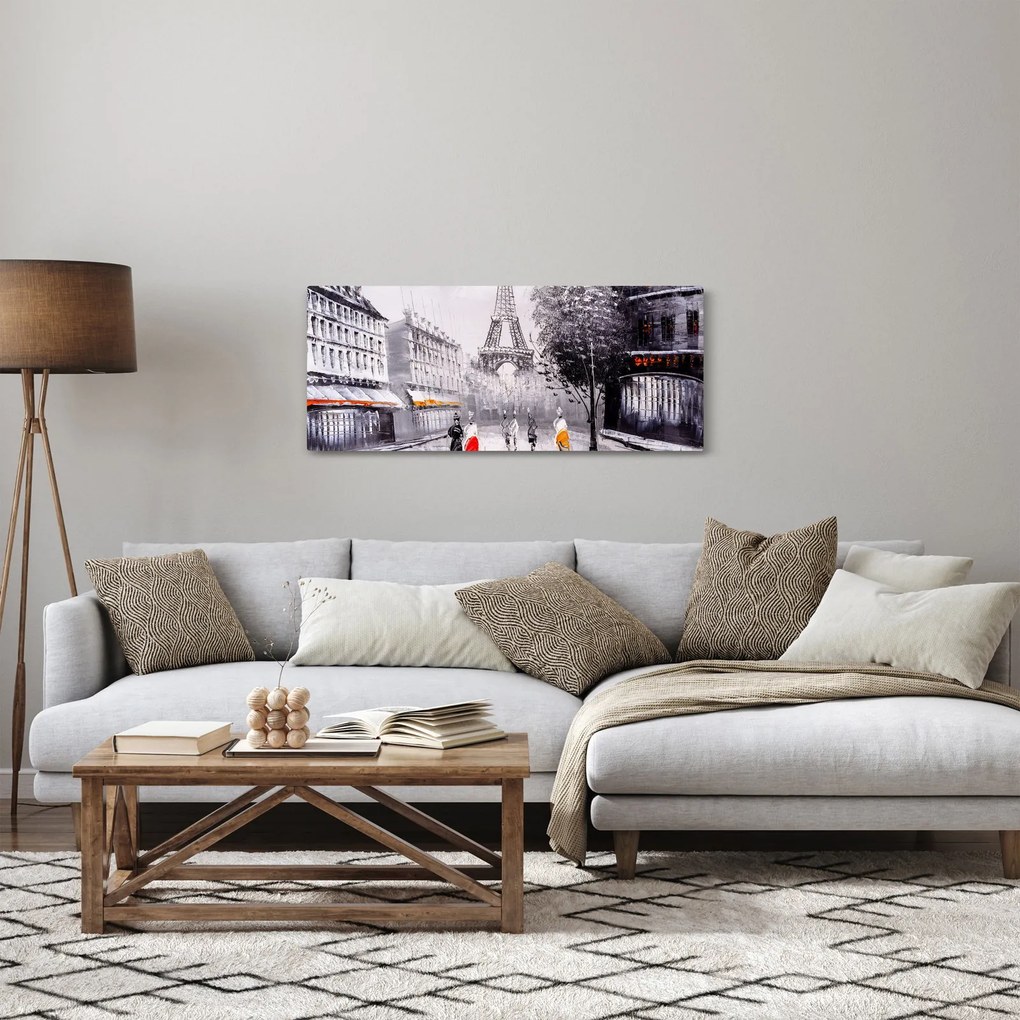 Obraz - Olejomaľba, Paríž (120x50 cm)