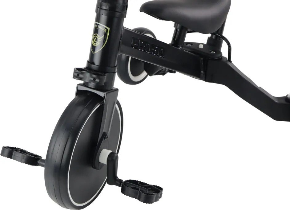 LEAN Trike Trojkolka PRO50 s vodiacou rukoväťou čierna