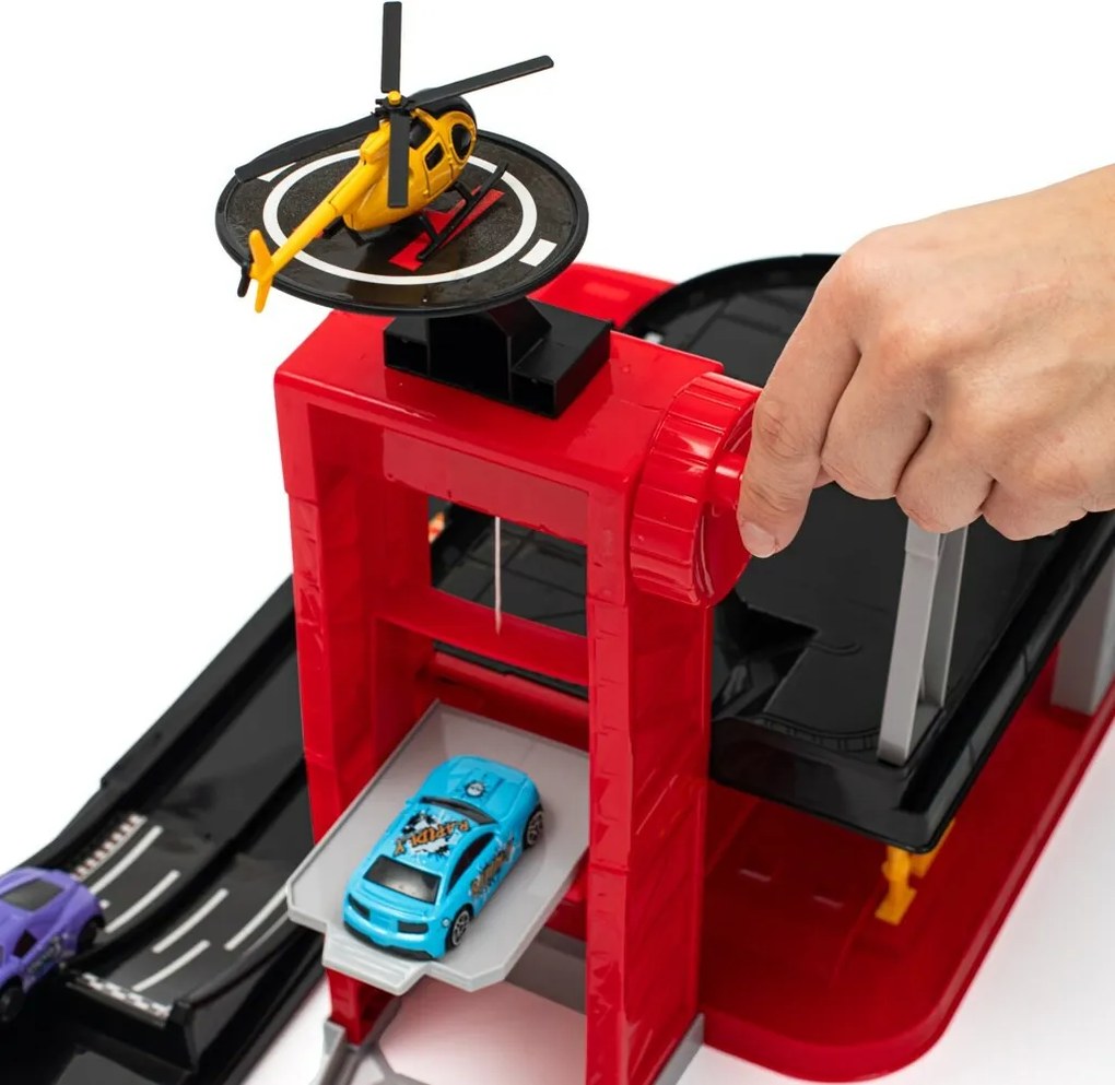 Baby Mix Garáž pre deti s helikoptérou, 60 x 33 x 29 cm