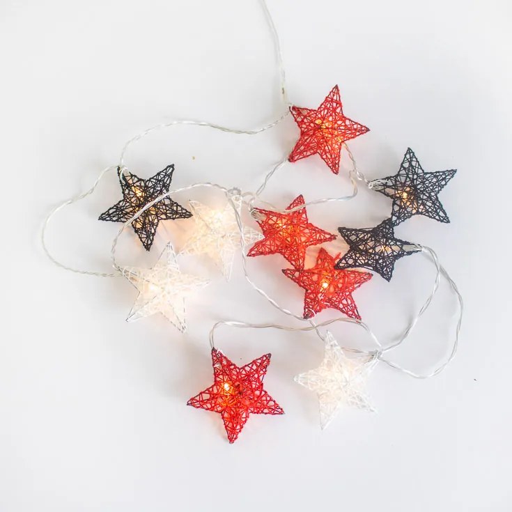 Vianočné vonkajšie svetelné reťaze 3,3 m vrátane LED 10 svetiel - Stellina