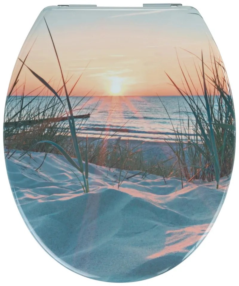 Záchodová doska s automatickým zatváraním 37,5 x 45 cm Sunset - Allstar