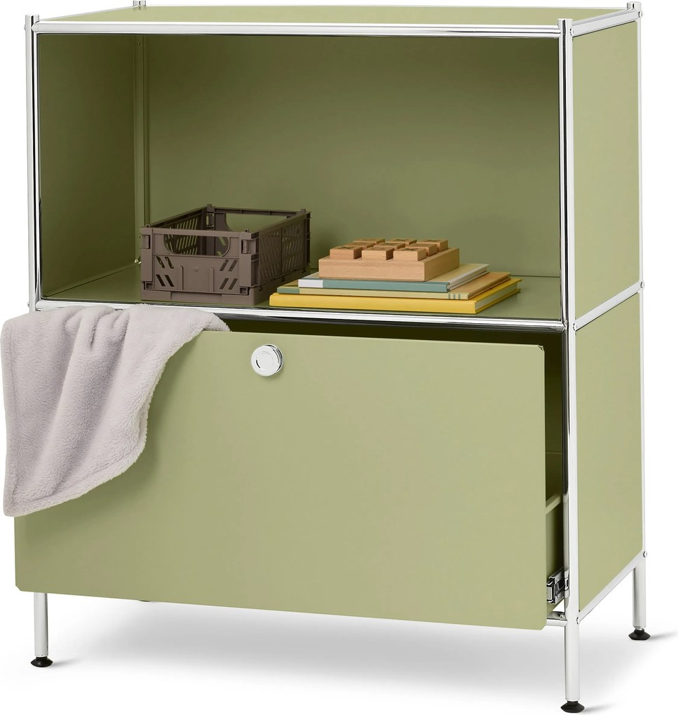 Kovový príborník »CN3 Kids« so zásuvkou, pistáciový