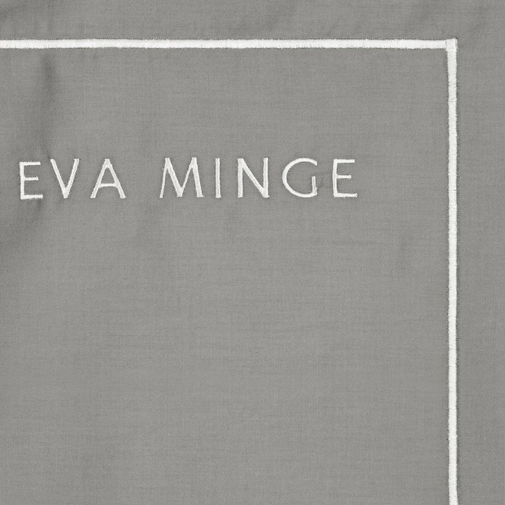 SATÉNOVÉ OBLIEČKY EVA MINGE H 160X200 CM, 2KS 70X80 CM SIVÉ