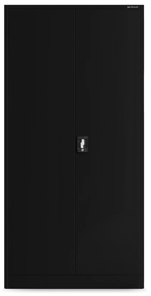 Skriňa do dielne BRUNO, 920 x 1850 x 500 mm, All Black: čierna