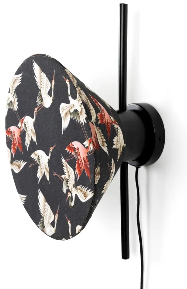 Čierne nástenné svietidlo Jaylee – White Label