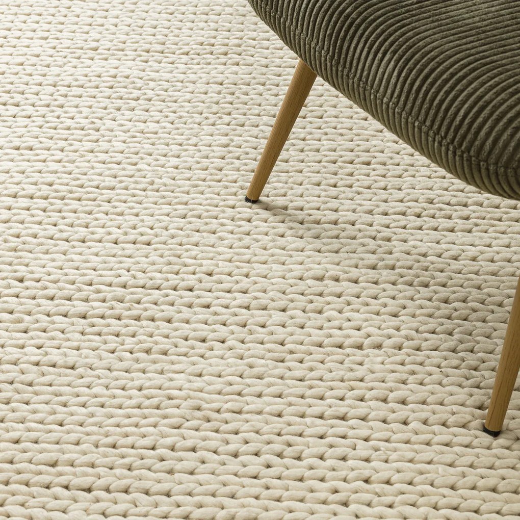 Dywany Łuszczów, Kusový koberec Tahar 99004B cream, 120x180, biela, obývacia izba