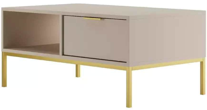 Konferenční stolek Austin 100 cm kašmír/zlatá