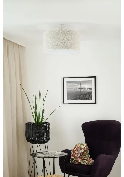 Brilagi - Prisadený luster BOUCLE ROLLER 1xE27/15W/230V pr. 45 cm krémová