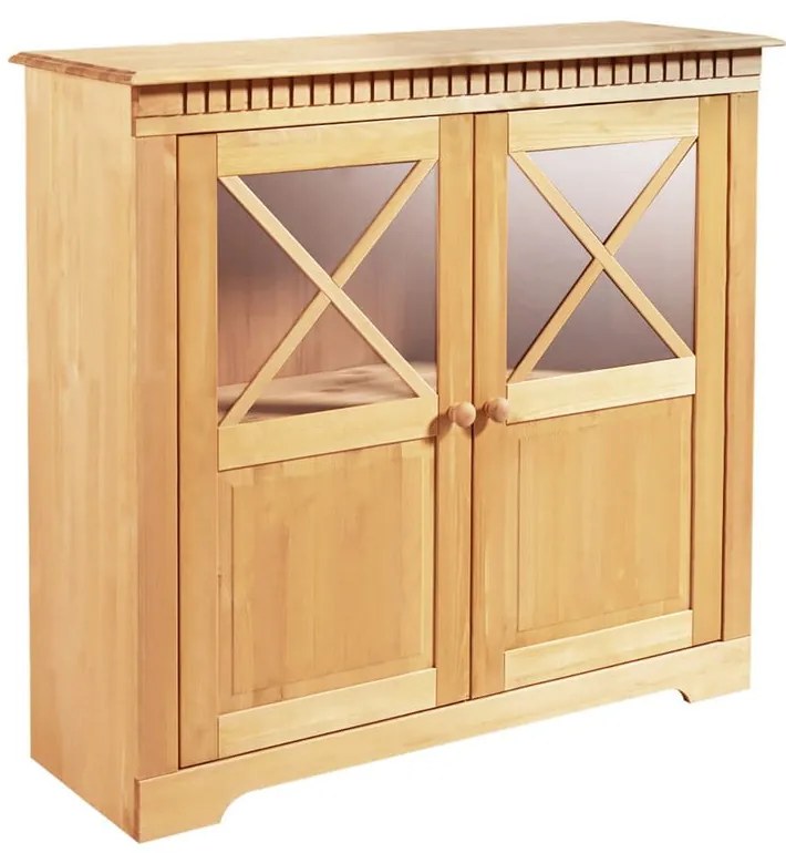 Vitrína z borovicového dreva v prírodnej farbe 95x35 cm Lisa – Støraa
