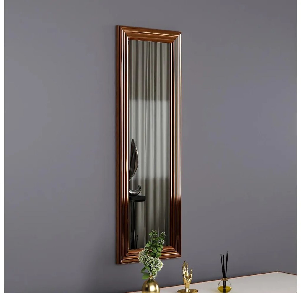 Nástenné zrkadlo BOSS 90x30 cm bronzová