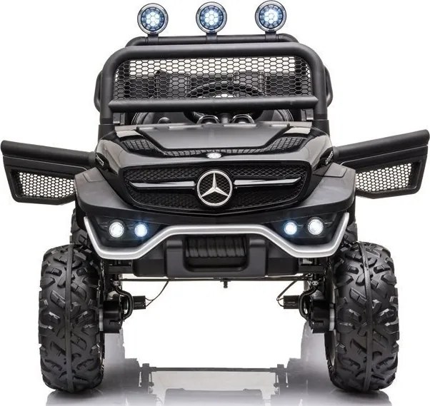 LEAN CARS Vozidlo na akumulátor Mercedes Unimog S, čierne