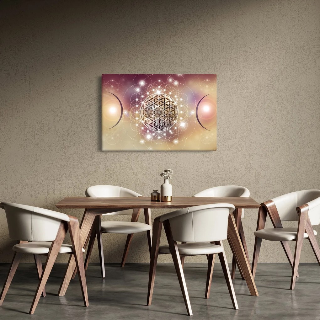 Obraz - Mandala s elementmi (90x60 cm)