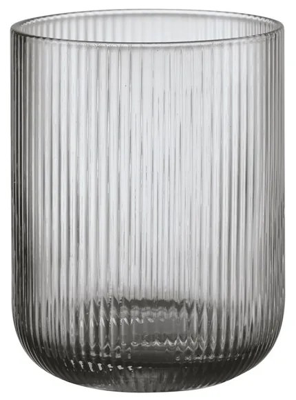 Skleněný svícen Blomus VEN 12 cm kouřová čirá