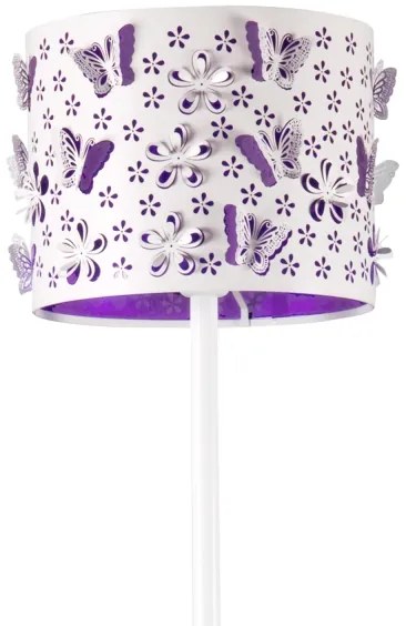 ONLI - Stojacia lampa TITILLA 1xE27/22W/230V fialová/biela