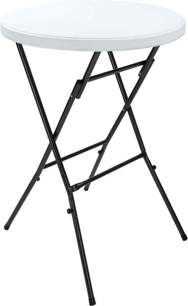 Cateringový skladací barový stôl STABLE 72 cm biely