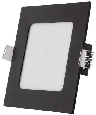 EMOS Vstavané LED osvetlenie NEXXO, 7W, teplá biela-denná biela, štvorcové, čierne