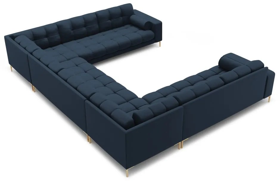 Modrá rohová pohovka do "U" Bali – Cosmopolitan Design