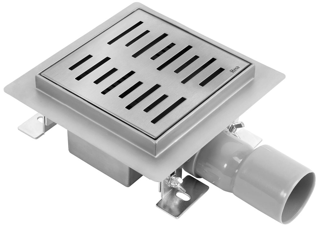 Rea Line, nerezový odtokový žľab 150x150 mm, oceľová, REA-G6205