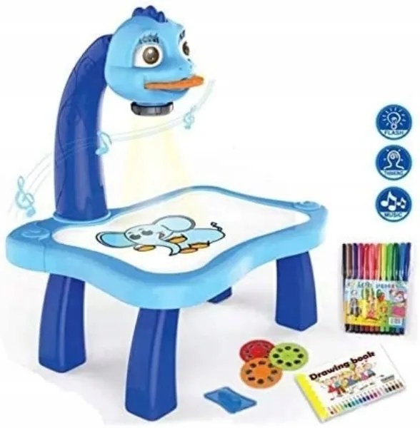 Projektor pre výučbu kreslenia modrý MalPlay