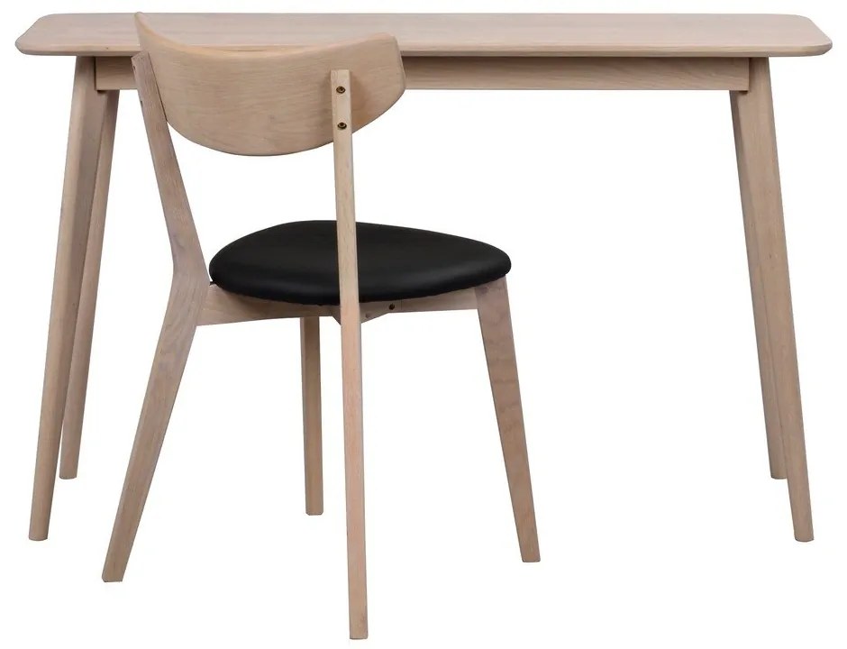 Konzolový stolík v dekore duba v prírodnej farbe 120x40 cm Yumi - Rowico